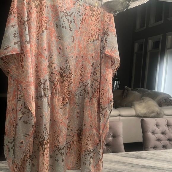 Pretty pool cover up size 🧉large resort wear vacation summer🧉 lucky and coco - Picture 6 of 17